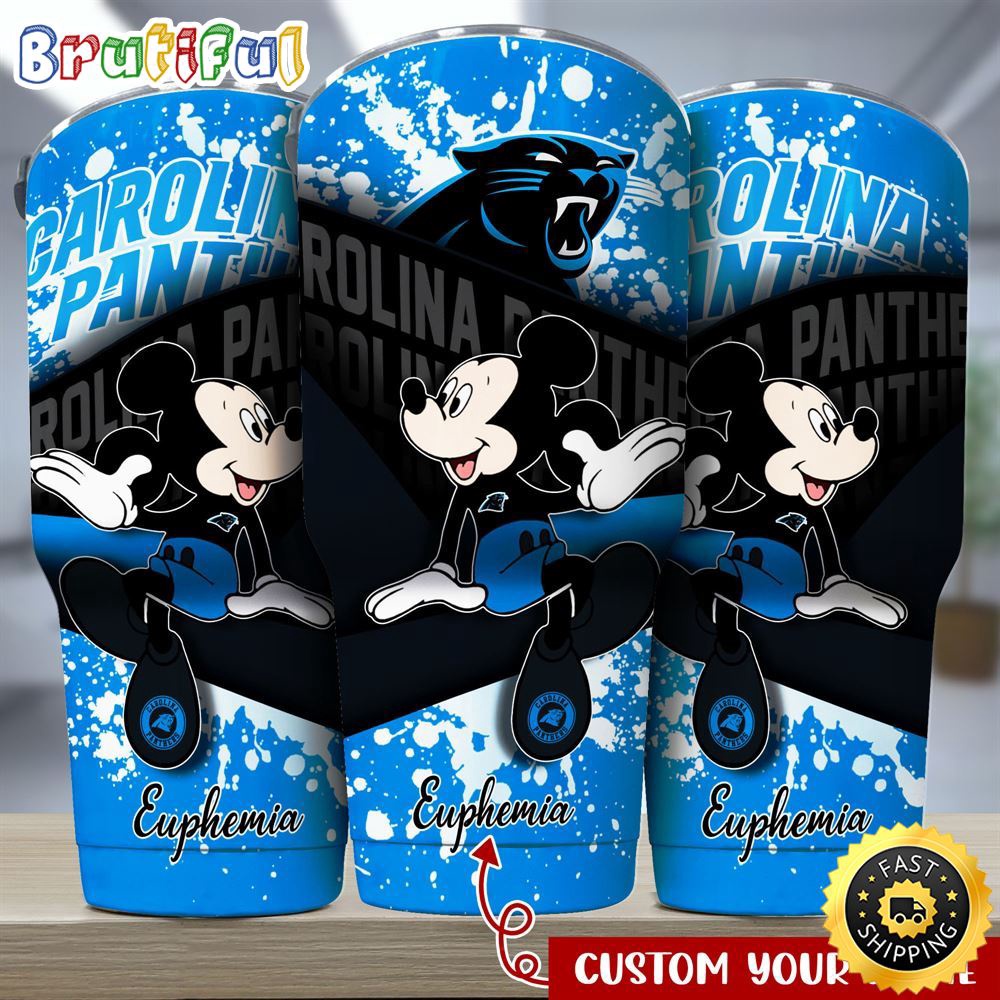 Custom Name NFL Carolina Panthers Tumbler Mickey Mouse Tumbler Style lclgje.jpg