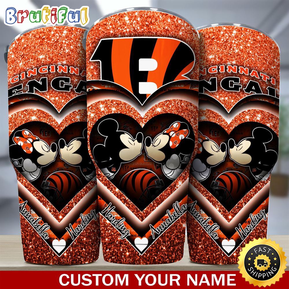 Custom Name NFL Cincinnati Bengals Tumbler Mickey Tumbler For Couples This Valentine lv42jz.jpg