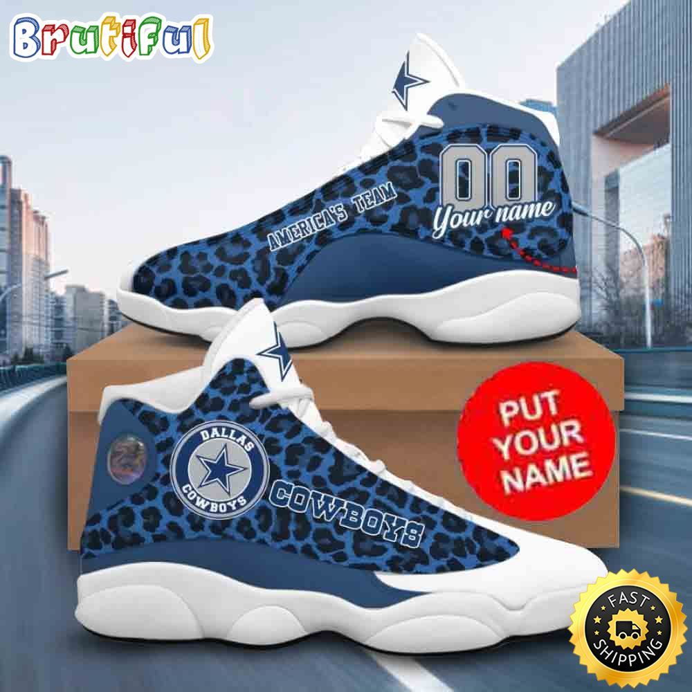 NFL Dallas Cowboys Custom Name Air Jordan 13 Shoes 1