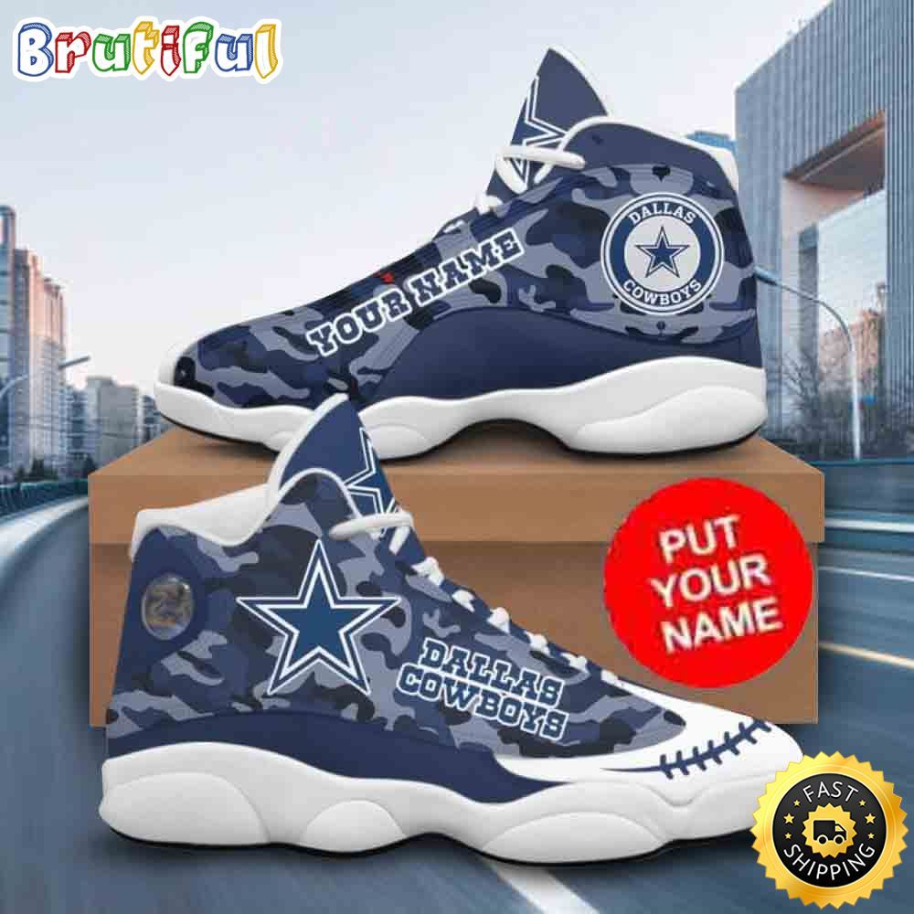 NFL Dallas Cowboys Custom Name Litmited Edition Air Jordan 13 Shoes