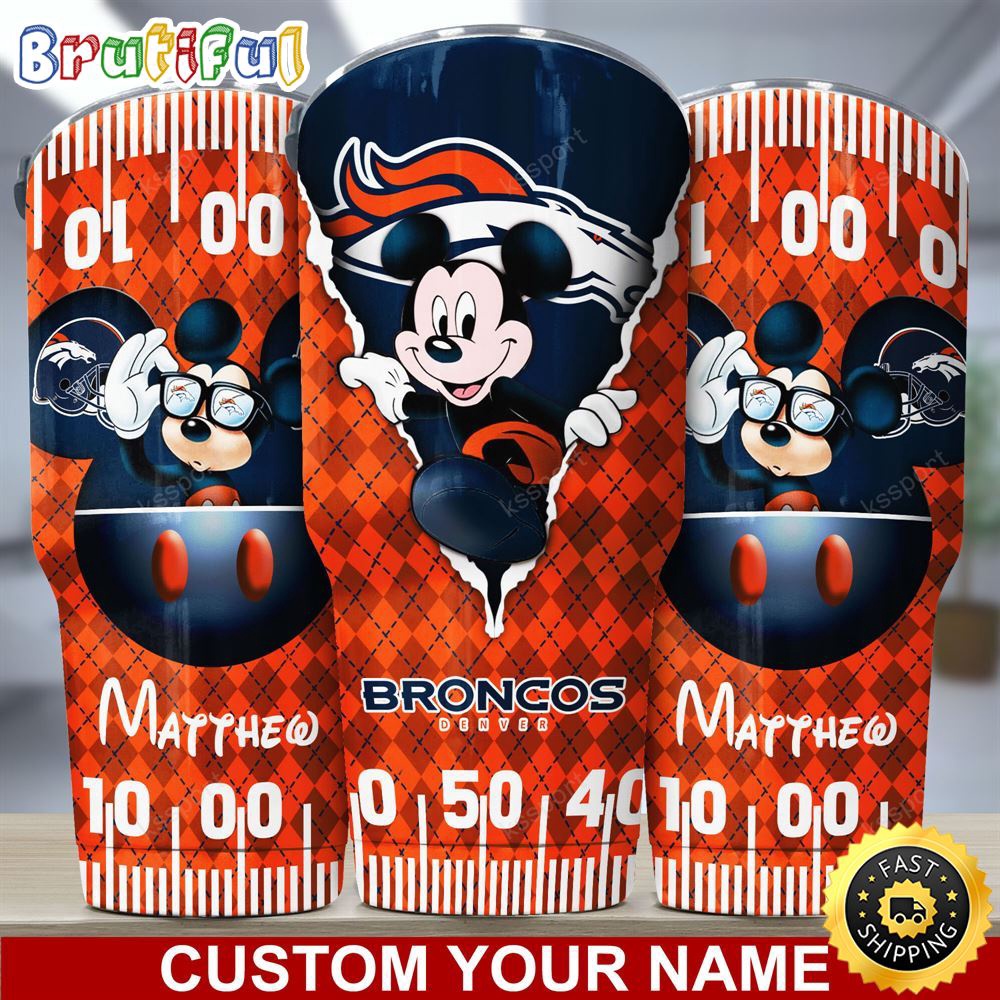 Custom Name NFL Denver Broncos Tumbler Mickey Mouse Art Tumbler Style tbyzev.jpg