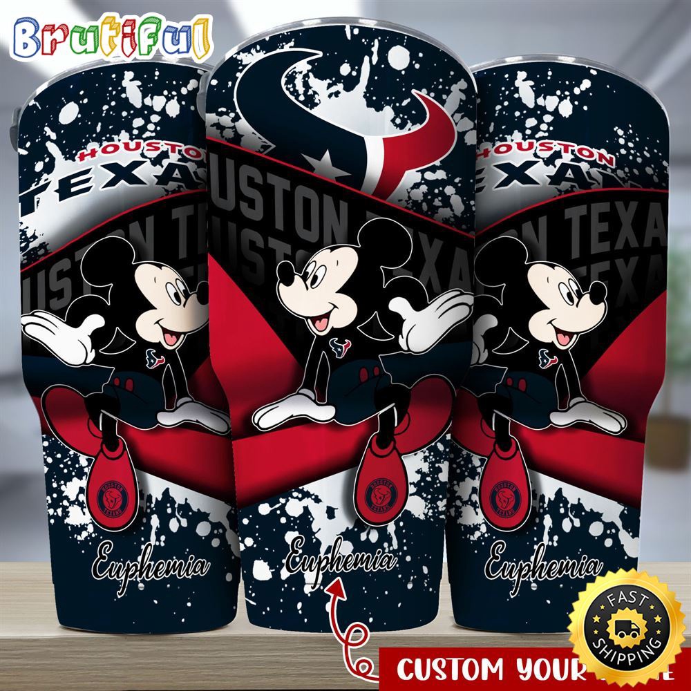 Custom Name NFL Houston Texans Tumbler Mickey Mouse Tumbler Style isyz2d.jpg