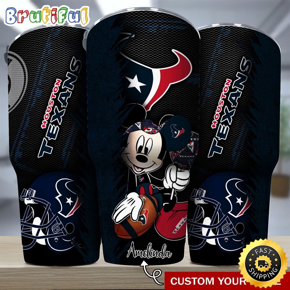 Custom Name NFL Houston Texans Tumbler Mickey Tumbler Art For Sports Fan bc5pdp.jpg