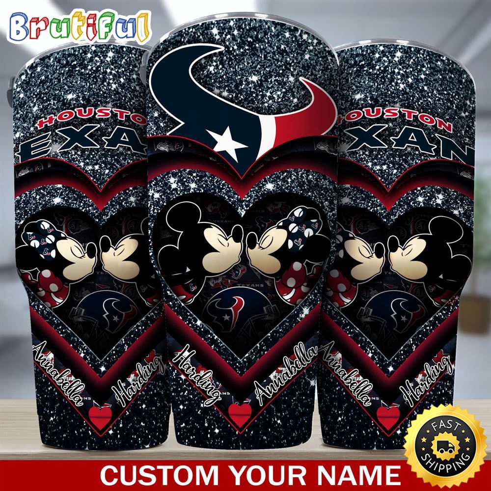 Custom Name NFL Houston Texans Tumbler Mickey Tumbler For Couples This Valentine i2hjvg.jpg