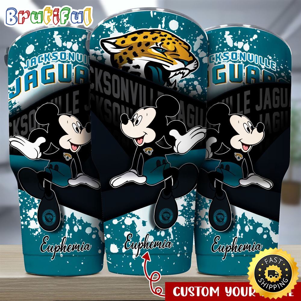 Custom Name NFL Jacksonville Jaguars Tumbler Mickey Mouse Tumbler Style bjepfe.jpg