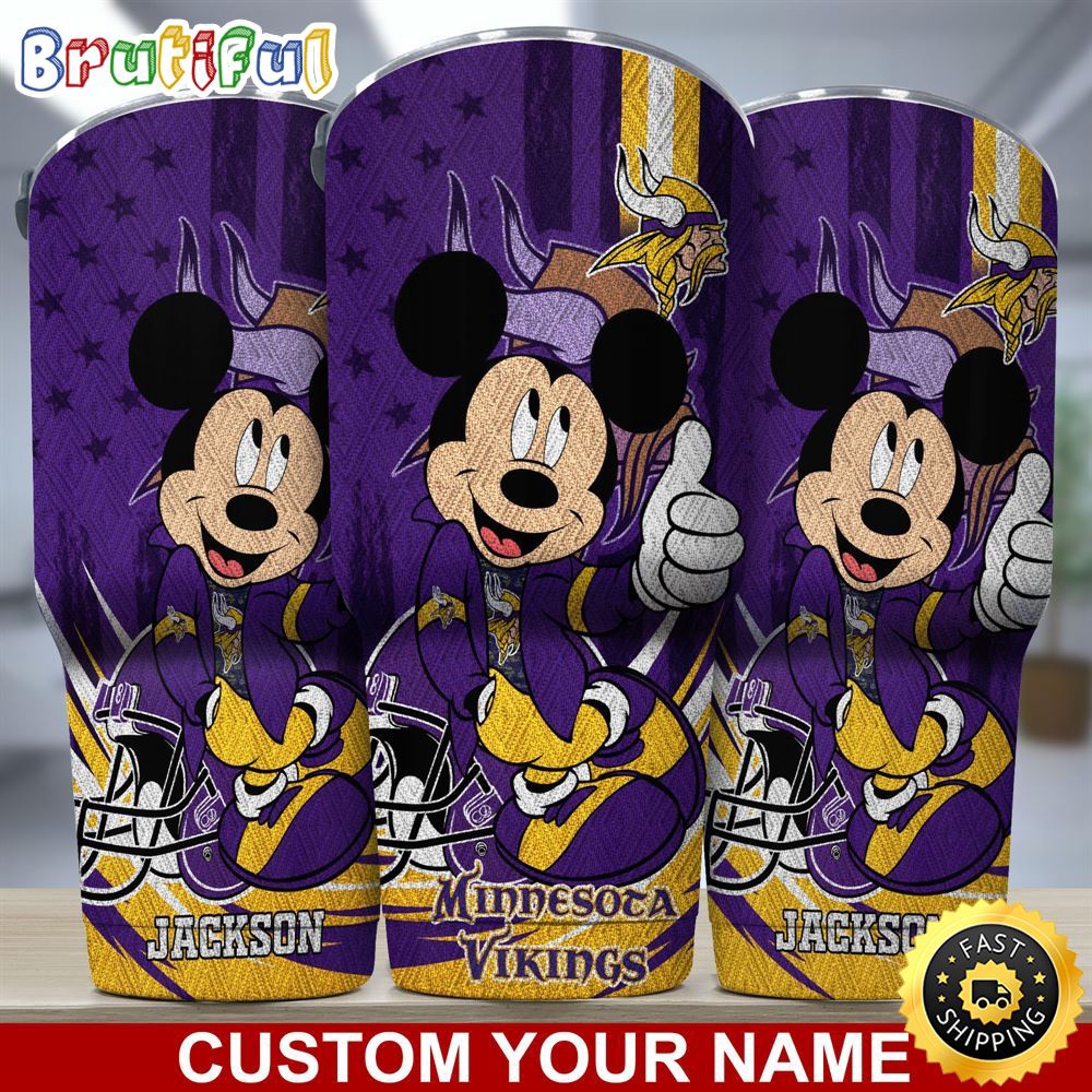 Custom Name NFL Minnesota Vikings Tumbler Mickey Mouse Tumbler For You qi9y24.jpg