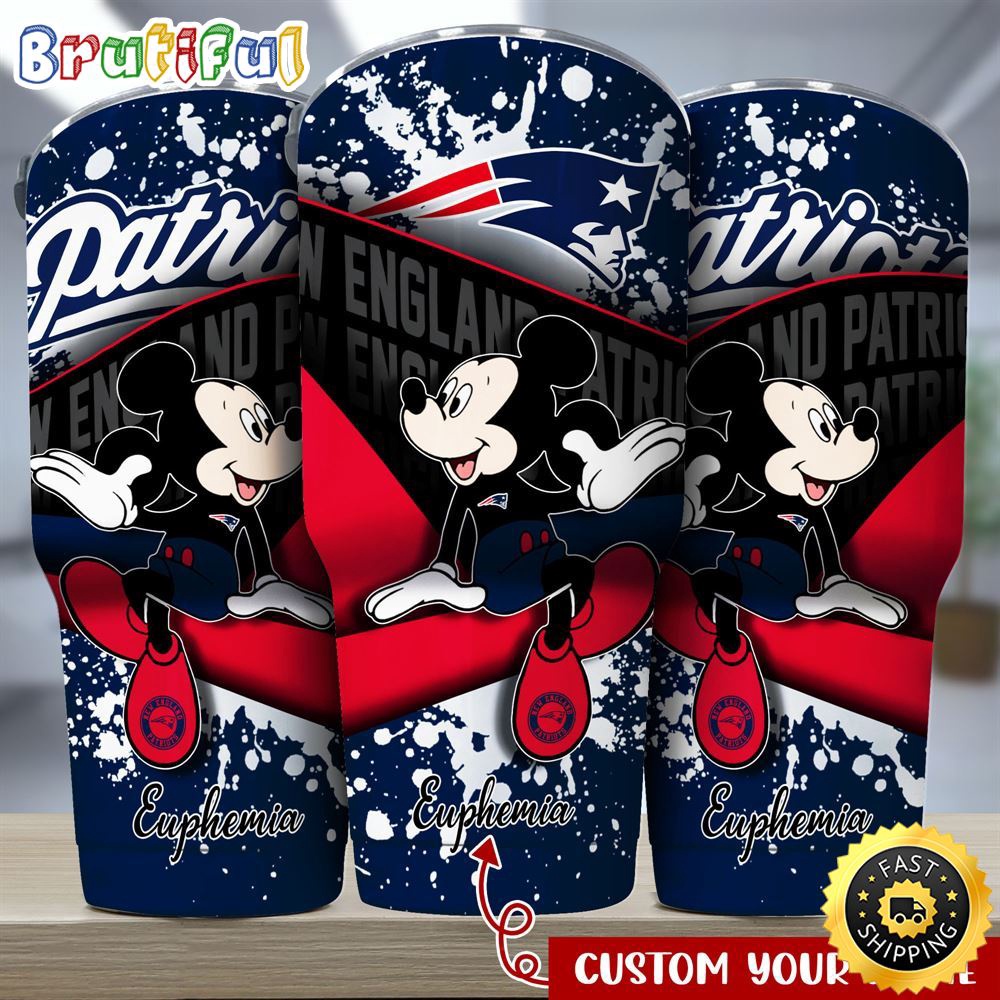 Custom Name NFL New England Patriots Tumbler Mickey Mouse Tumbler Style ysnxbg.jpg