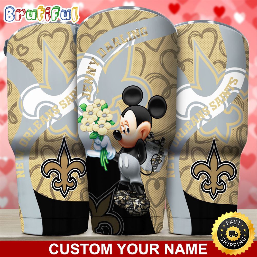 Custom Name NFL New Orleans Saints Tumbler Nfl Mickey Mouse Tumbler For Your Darling This Valentine gfc6oe.jpg