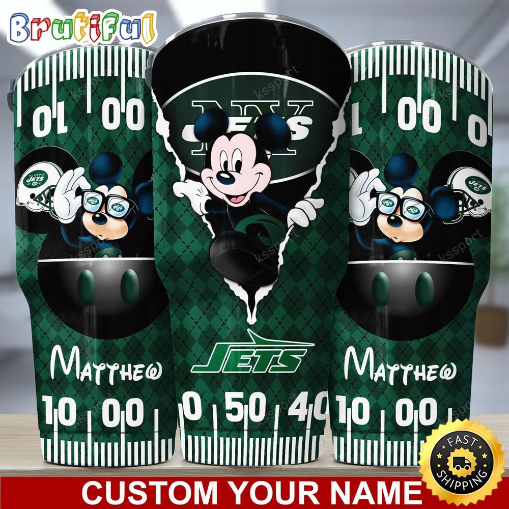 Custom Name NFL New York Jets Tumbler Mickey Mouse Art Tumbler Style cfw3cg.jpg