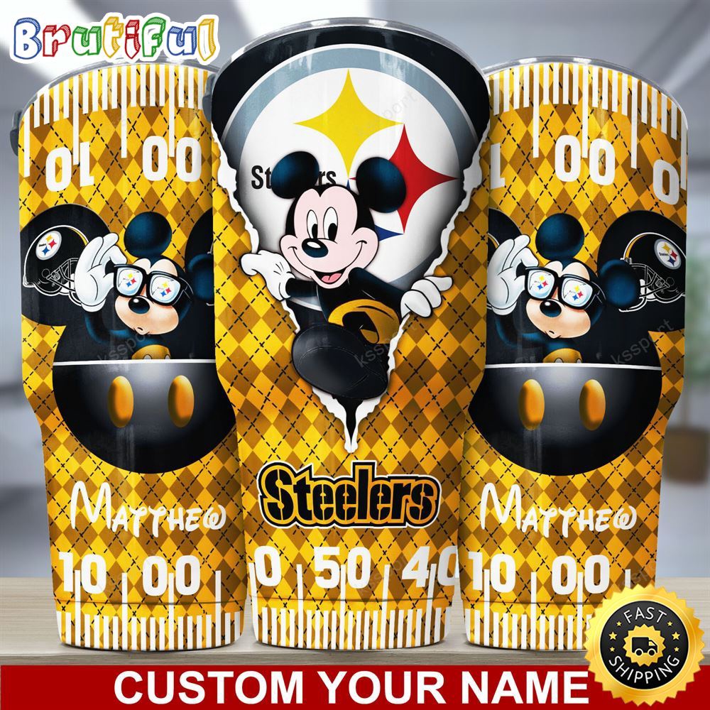 Custom Name NFL Pittsburgh Steelers Tumbler Mickey Mouse Art Tumbler Style swaeqb.jpg