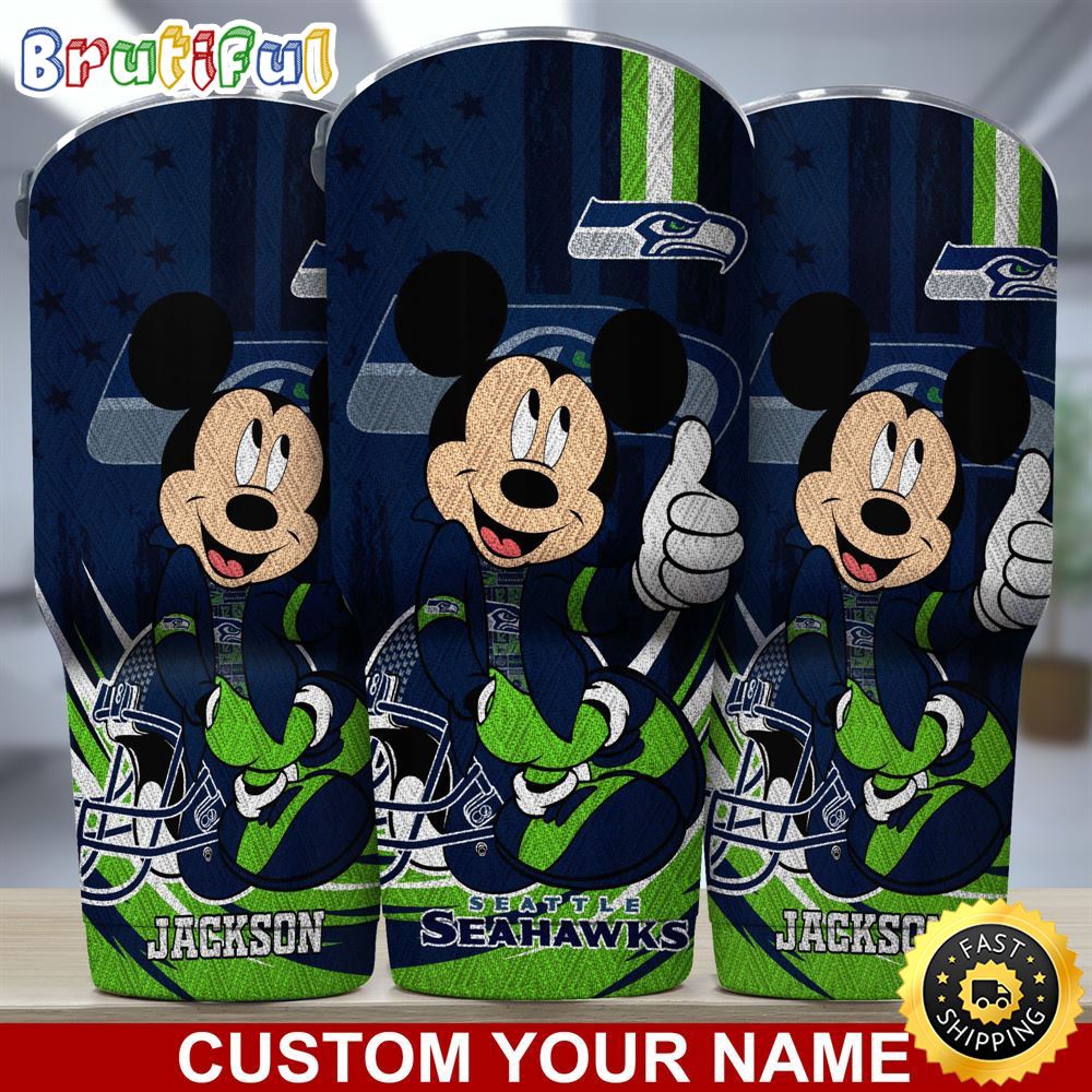 Custom Name NFL Seattle Seahawks Tumbler Mickey Mouse Tumbler For You virduc.jpg