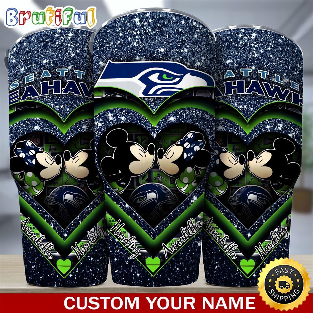 Custom Name NFL Seattle Seahawks Tumbler Mickey Tumbler For Couples This Valentine fcy8f3.jpg