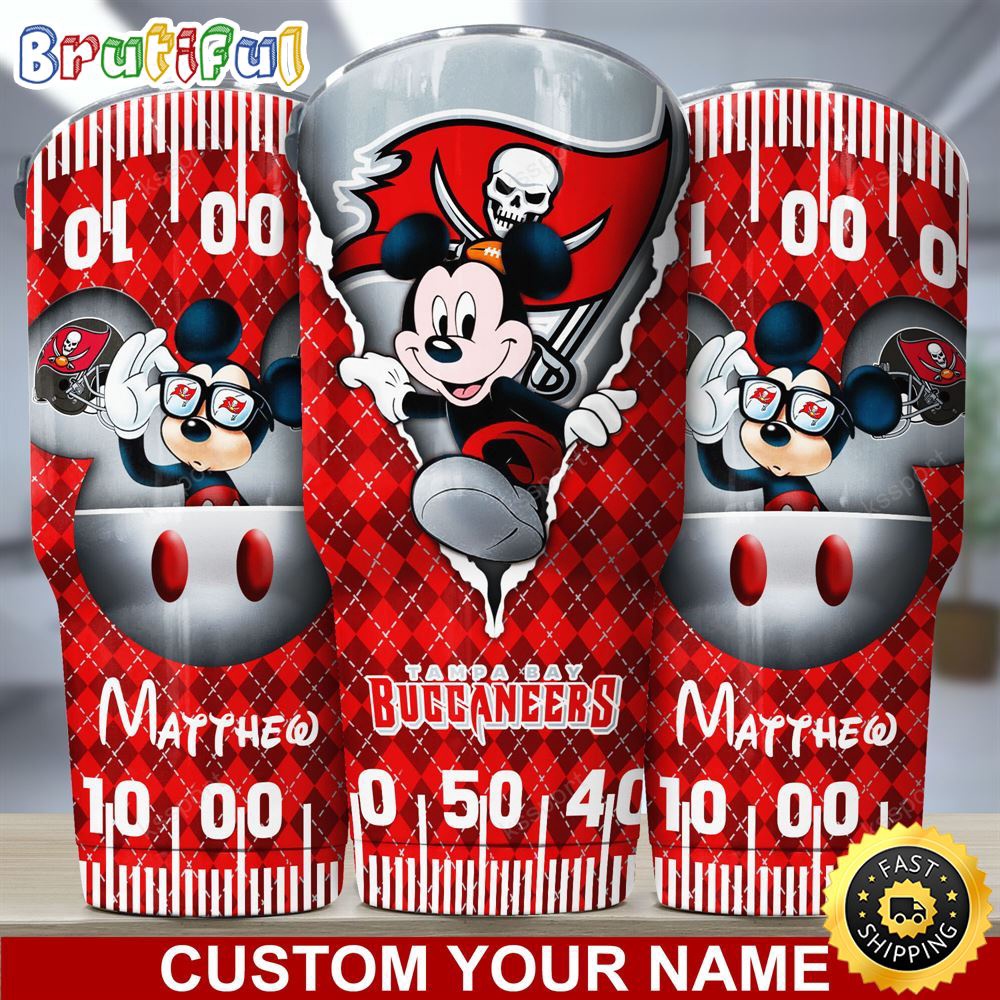 Custom Name NFL Tampa Bay Buccaneers Tumbler Mickey Mouse Art Tumbler Style g1sdwr.jpg