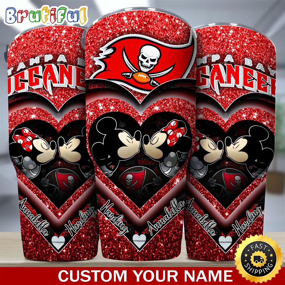 Custom Name NFL Tampa Bay Buccaneers Tumbler Mickey Tumbler For Couples This Valentine dudmlx.jpg
