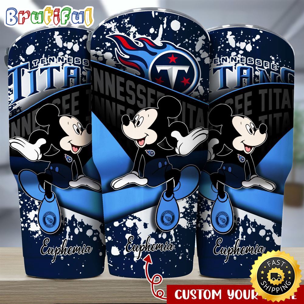Custom Name NFL Tennessee Titans Tumbler Mickey Mouse Tumbler Style bylhpq.jpg