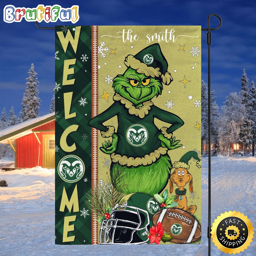 Customize NCAA Colorado State Rams Garden Flag Grinch Football Christmas Welcome Garden Flag 1 vgmesc.jpg