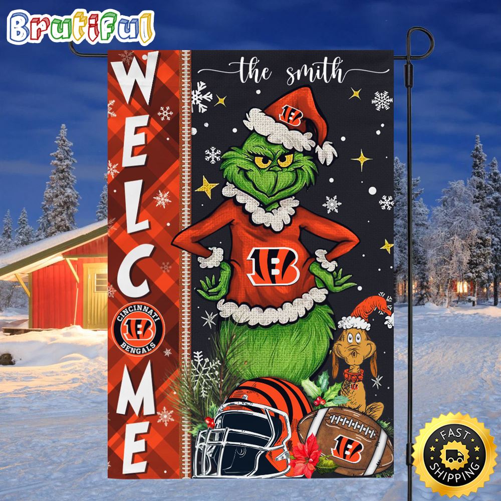 Customize NFL Cincinnati Bengals Garden Flag Grinch Football Christmas Welcome Garden Flag 1 yr0x1k.jpg