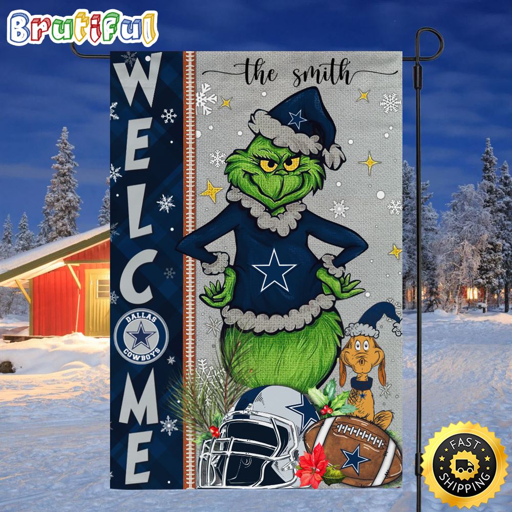 Customize NFL Dallas Cowboys Garden Flag Grinch Football Christmas Welcome Garden Flag 1 p51il2.jpg