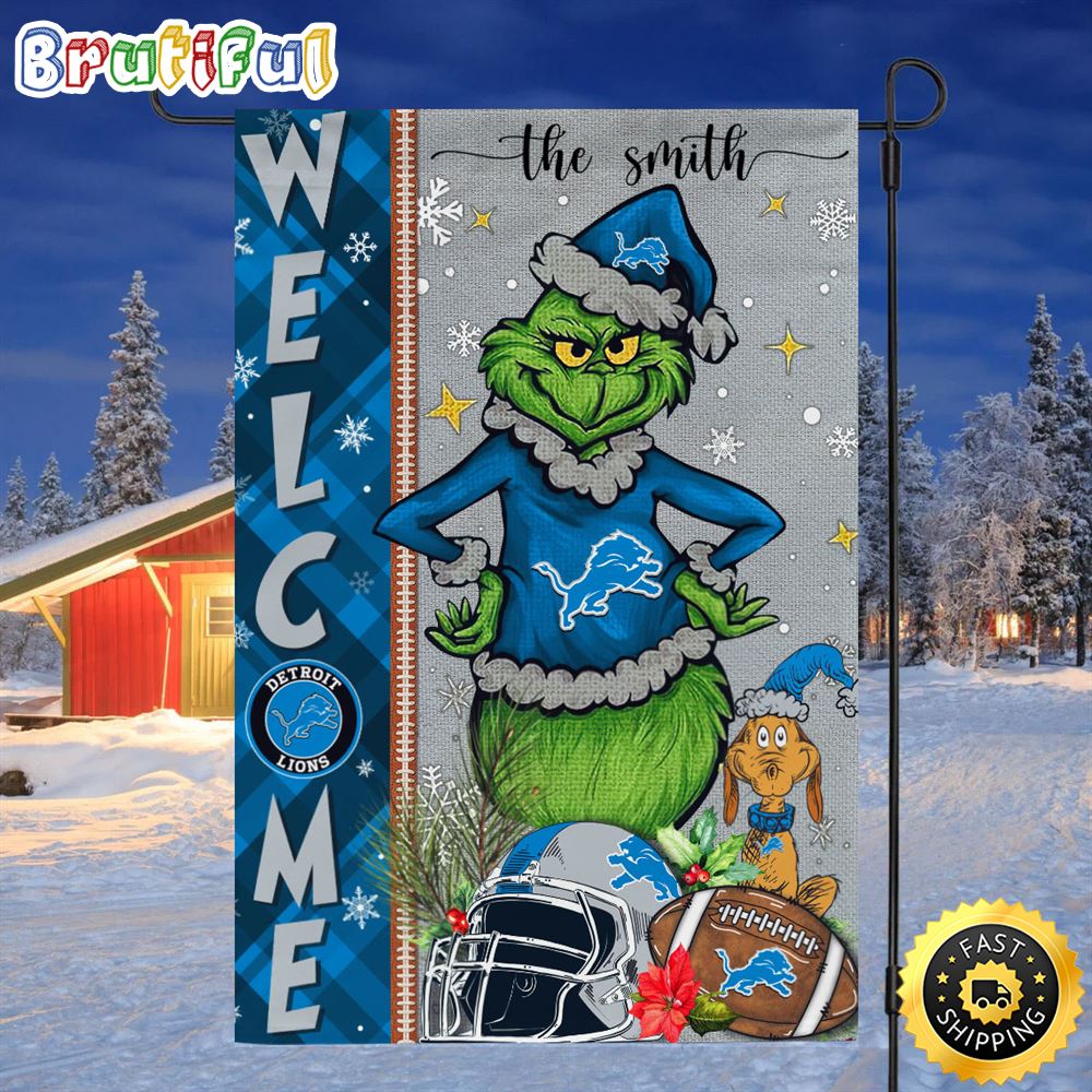 Customize NFL Detroit Lions Garden Flag Grinch Football Christmas Welcome Garden Flag 1 ejygkj.jpg