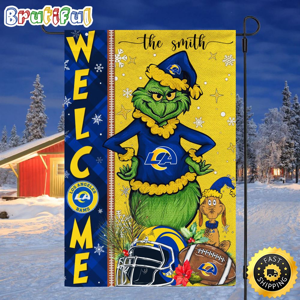 Customize NFL Los Angeles Rams Garden Flag Grinch Football Christmas Welcome Garden Flag 1 besz5i.jpg