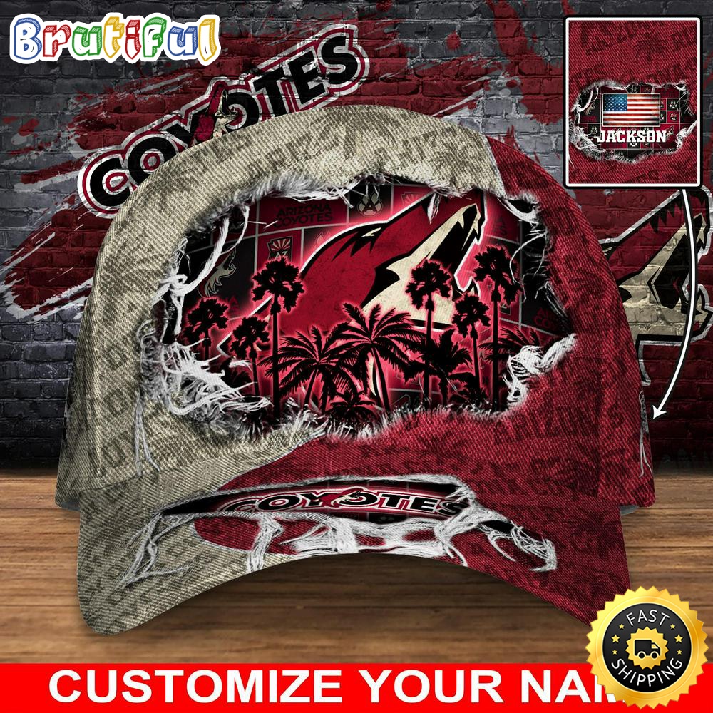 Customized NHL Arizona Coyotes Baseball Cap New Collection For Sports Fans 1 bu2mvn.jpg