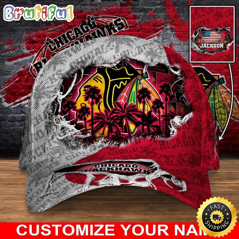 Customized NHL Chicago Blackhawks Baseball Cap New Collection For Sports Fans 1 nhqt5y.jpg
