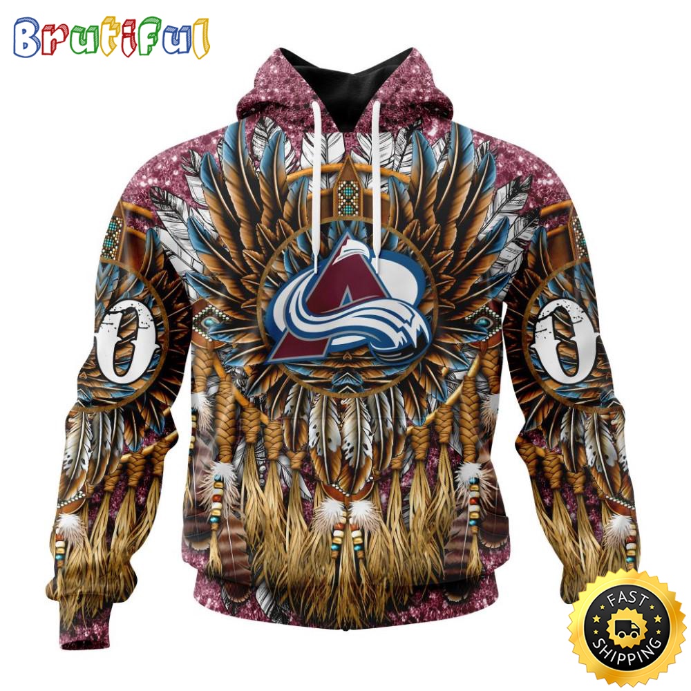 Customized NHL Colorado Avalanche Hoodie Special Native Costume Design 3D Hoodie Unisex Tshirt Hoodie uco1od