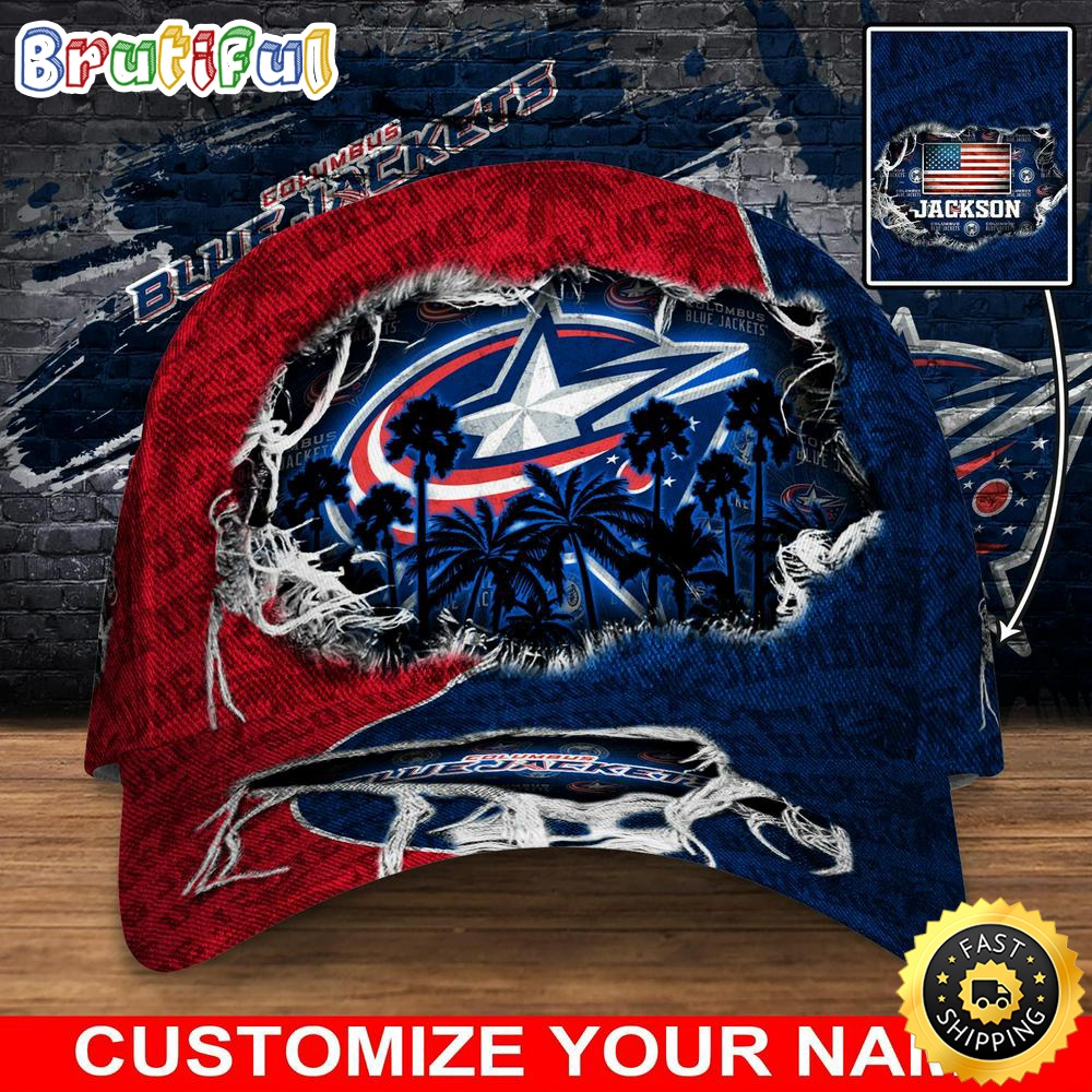 Customized NHL Columbus Blue Jackets Baseball Cap New Collection For Sports Fans 1 kvytsw.jpg