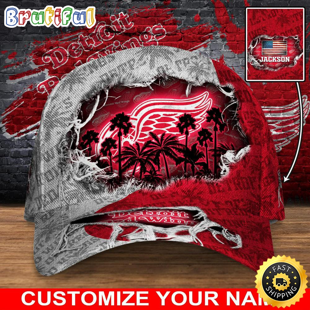 Customized NHL Detroit Red Wings Baseball Cap New Collection For Sports Fans 1 zsynkr.jpg