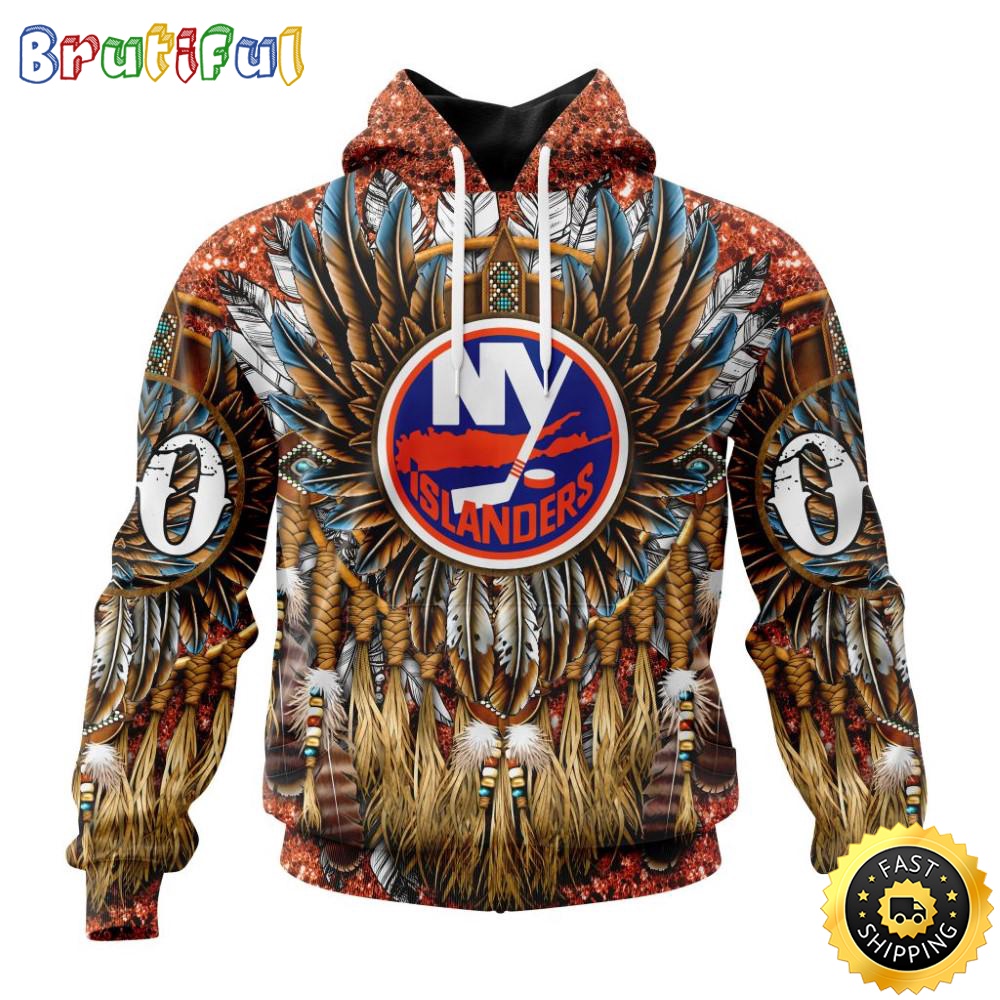 Customized NHL New York Islanders Hoodie Special Native Costume Design 3D Hoodie Unisex Tshirt Hoodie jpi038