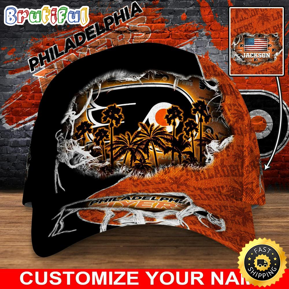 Customized NHL Philadelphia Flyers Baseball Cap New Collection For Sports Fans 1 m238nb.jpg