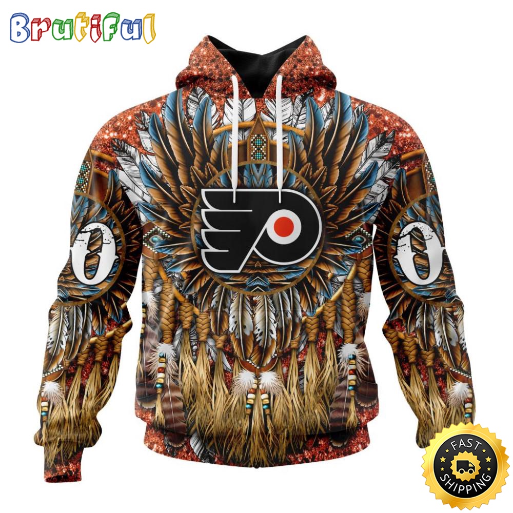 Customized NHL Philadelphia Flyers Hoodie Special Native Costume Design 3D Hoodie Unisex Tshirt Hoodie hcmbdn