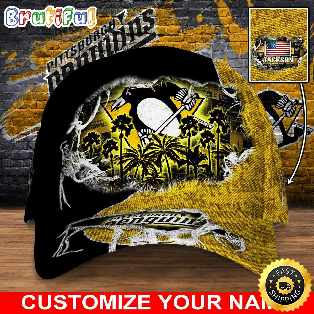 Customized NHL Pittsburgh Penguins Baseball Cap New Collection For Sports Fans 1 el6hhh.jpg