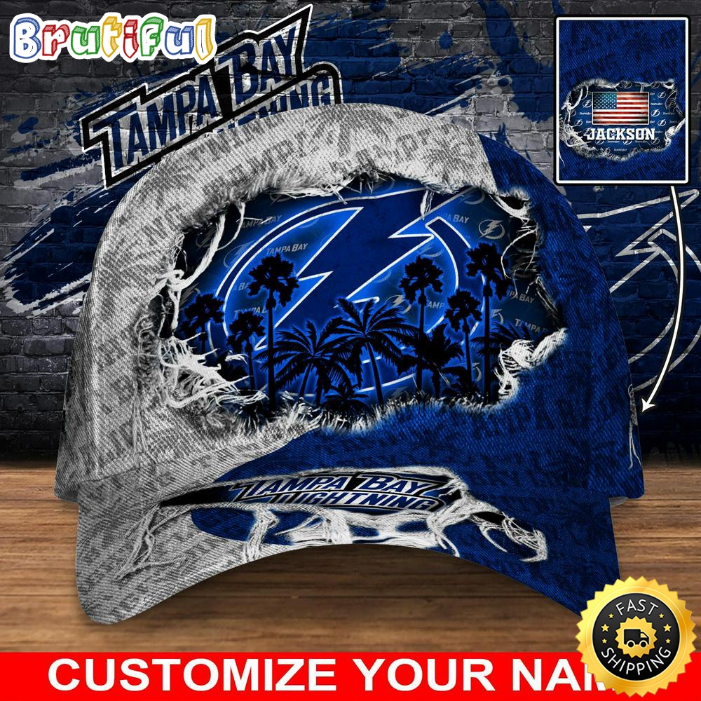 Customized NHL Tampa Bay Lightning Baseball Cap New Collection For Sports Fans 1 f95846.jpg