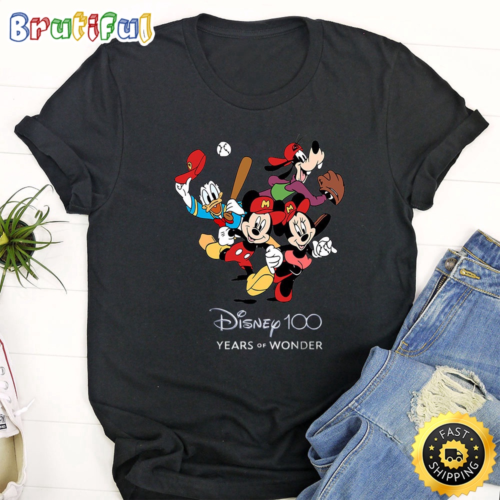 Disney Mickey Baseball T Shirt Mickey Mouse 100 Year Anniversary Unisex Shirt ilzrxv.jpg