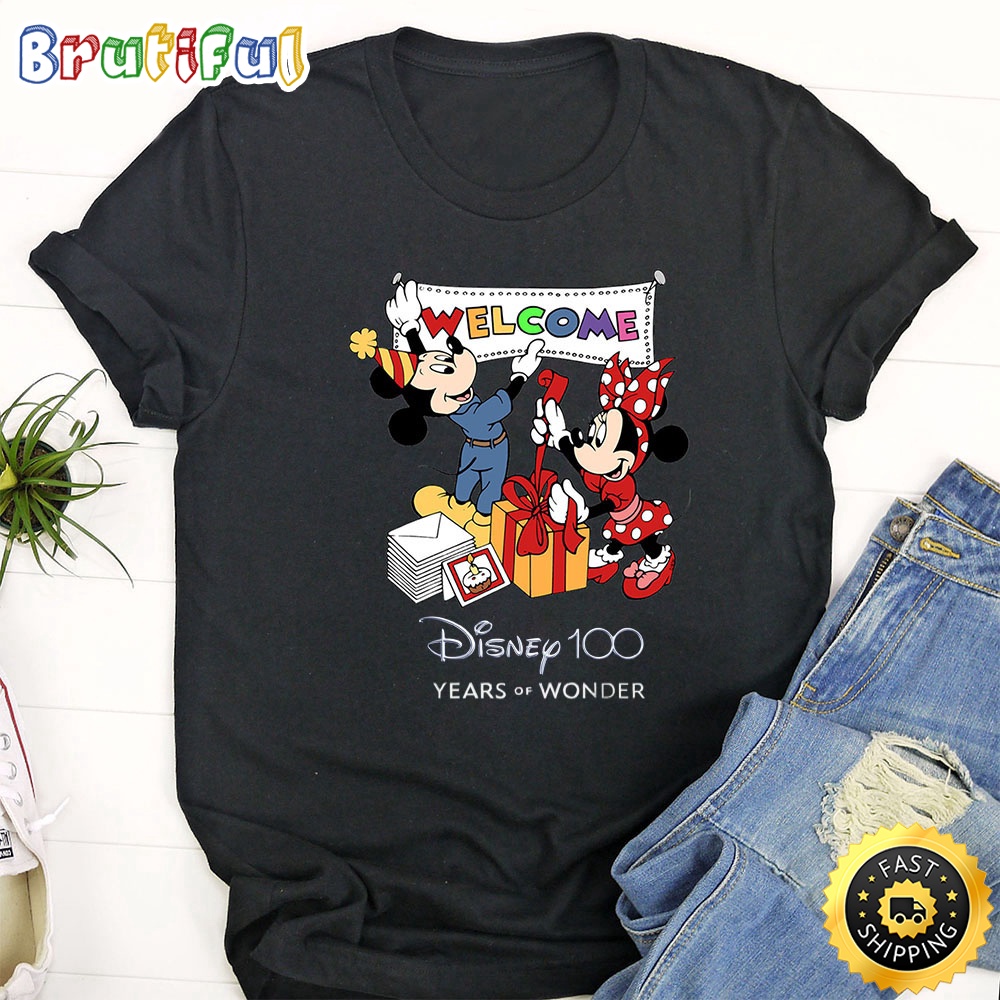 Disney Mickey Birthday T Shirt Mickey Mouse 100 Year Anniversary Unisex Shirt qv0fom.jpg