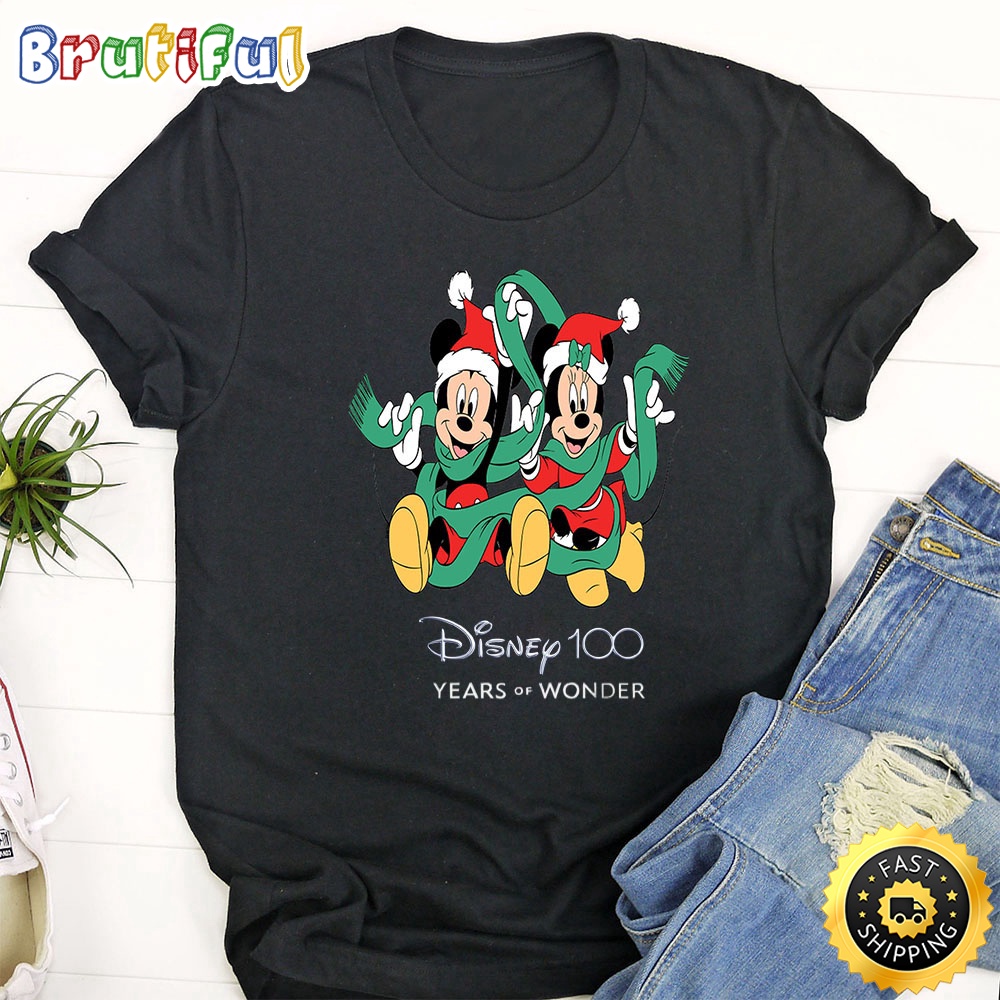 Disney Mickey Christmas T Shirt Mickey Mouse 100 Year Anniversary Unisex Shirt xbzznk.jpg