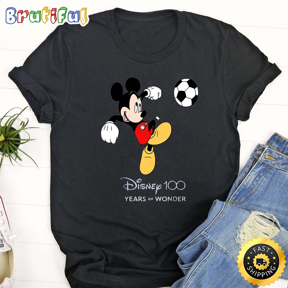 Disney Mickey Soccer T Shirt Mickey Mouse 100 Year Anniversary Unisex Shirt lcpgcc.jpg