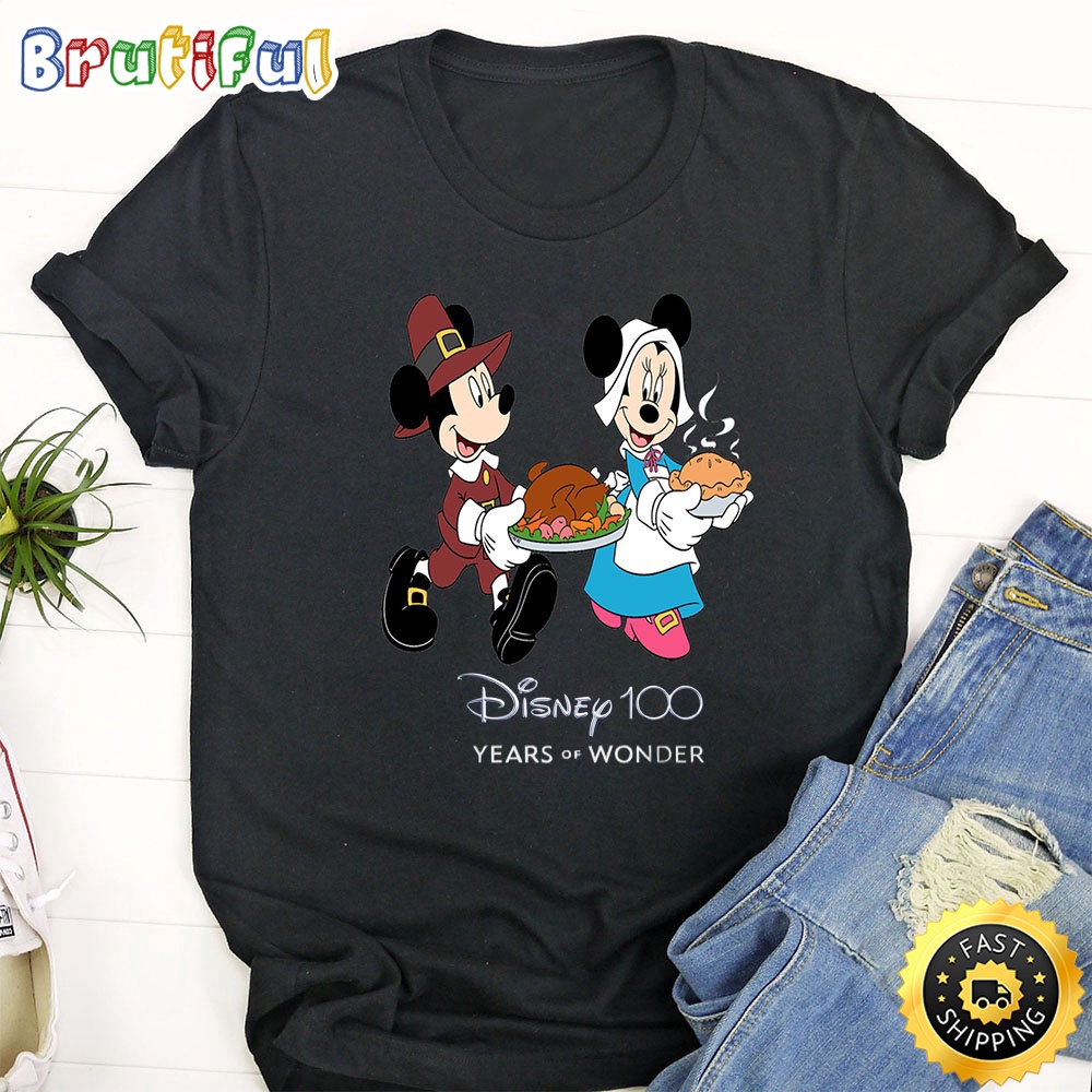 Disney Mickey Thanksgiving T Shirt Mickey Mouse 100 Year Anniversary Unisex Shirt vk0gu1.jpg