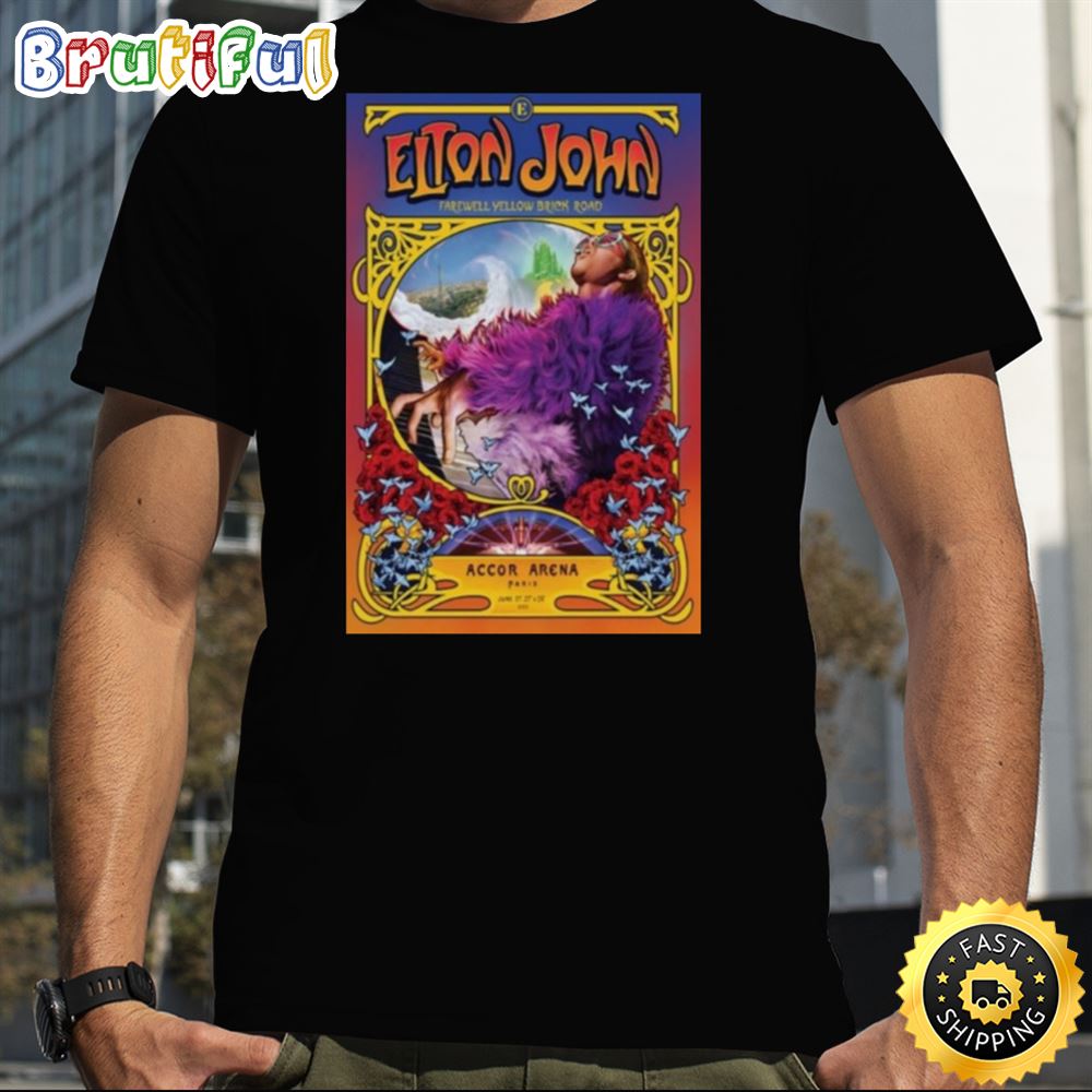 Elton John Farewell Yellow Brick Road Tour Accor Arena Paris 2023 Shirt Elton John Farewell Yellow Brick Road Tour Accor Arena Paris 2023 Shirt