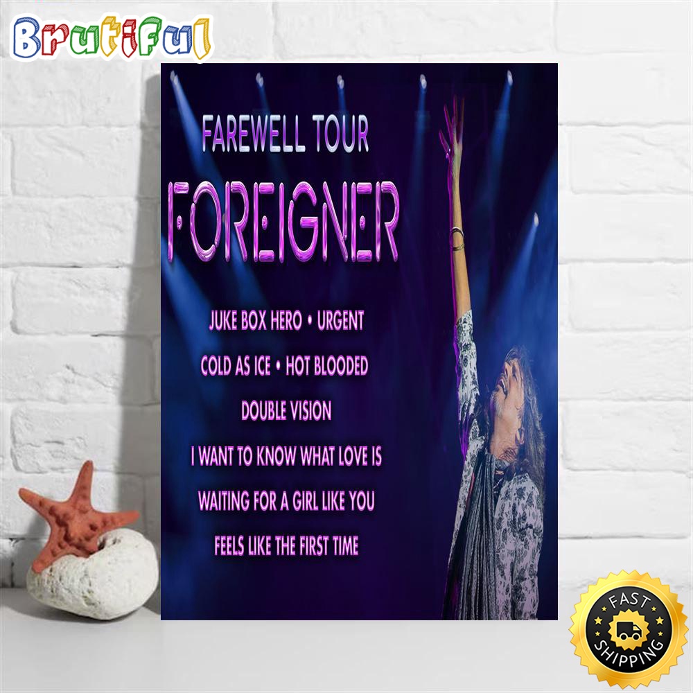Farewell Tour Foreigner Tour 2023 Poster Tshirt nx0dal.jpg
