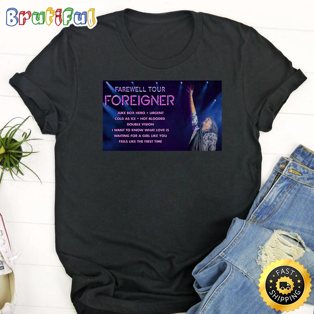 Farewell Tour Foreigner Tour 2023 T Shirt Tee vxlcc0.jpg