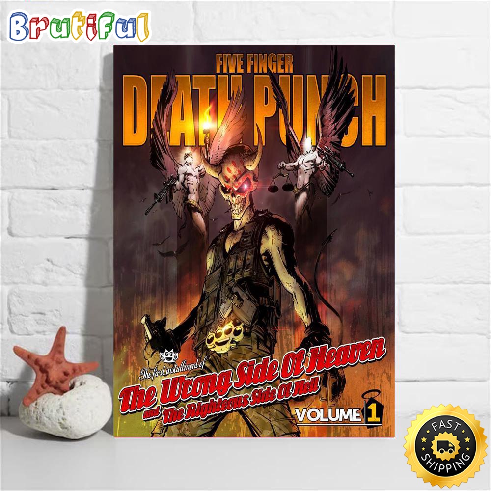 Five Finger Death Punch Volume 1 Tour 2023 Poster T shirt cht7k1.jpg