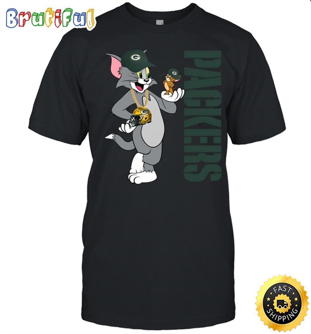 Green Bay Packers T Shirt Print Tom And Jerry Nfl Tom And Jerry Tshirt For Fans 1 yj3sfi.jpg