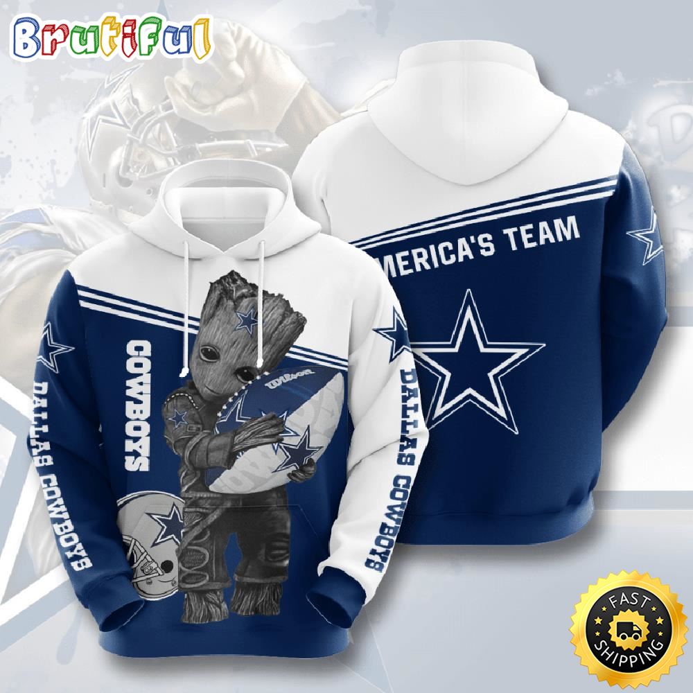 Groot Hold Dallas Cowboys 3d Hoodie For Men For Women All Over Printed Hoodie hp7fre