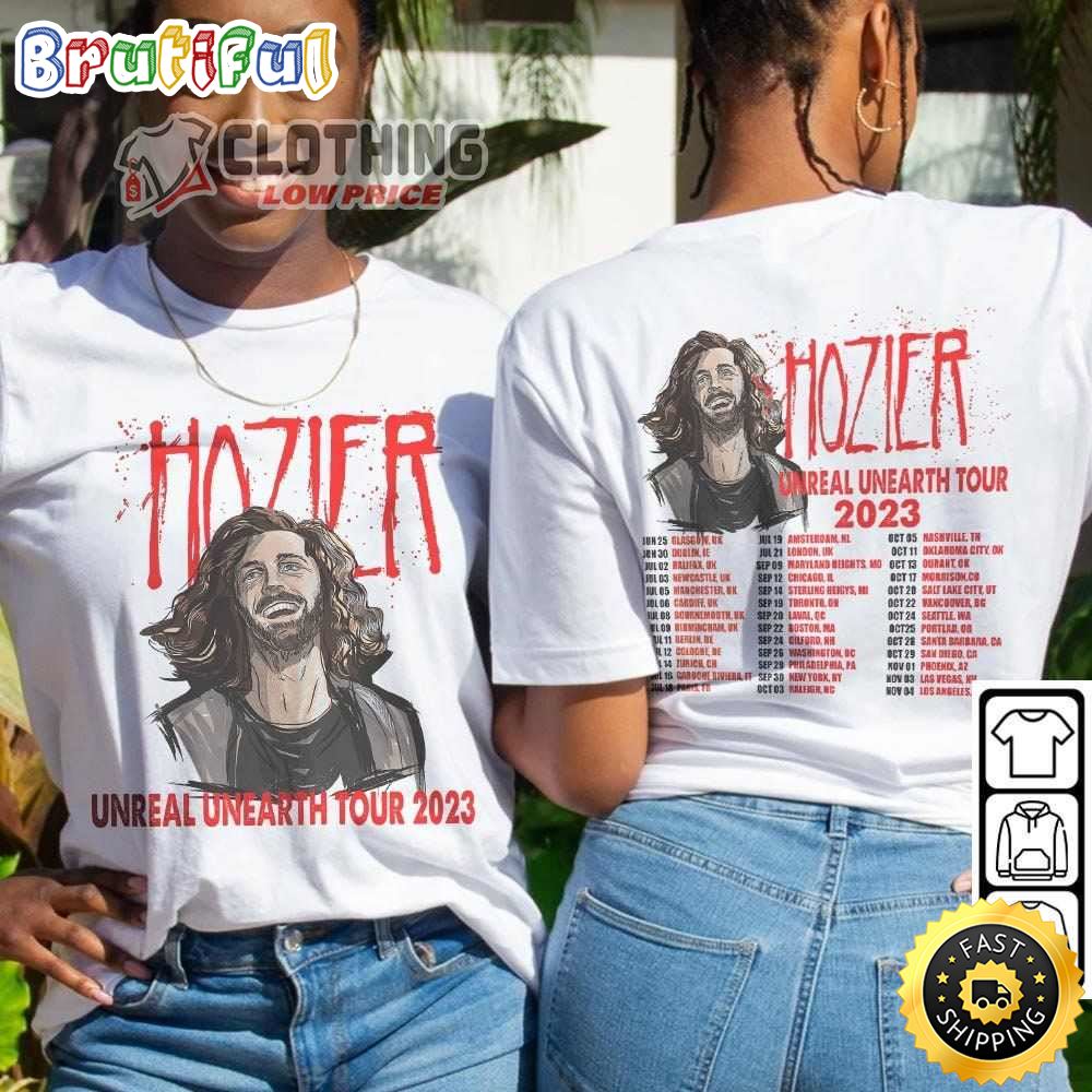 Hozier Unreal Unearth Tour Dates 2023 Merch Shirt Dates lznoiy