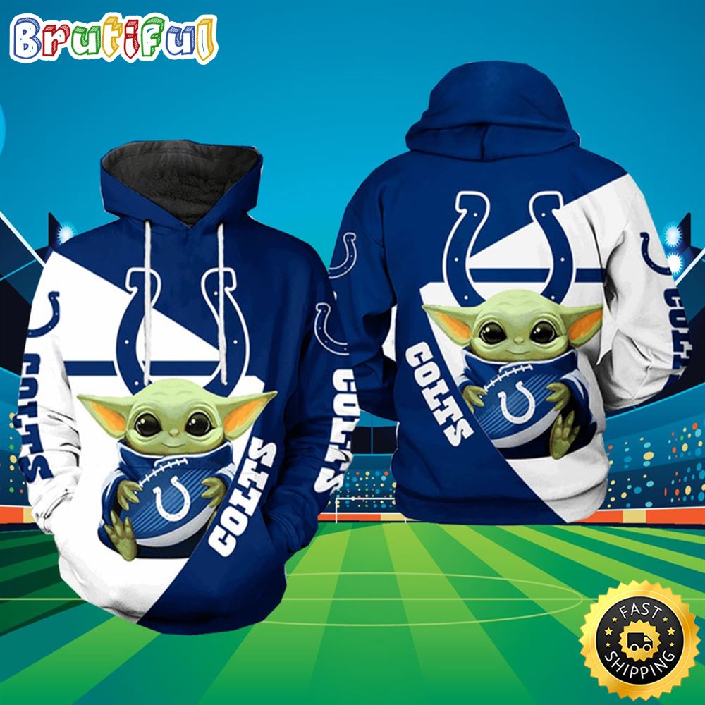 Indianapolis Colts Nfl Baby Yoda Hoodie uil60h