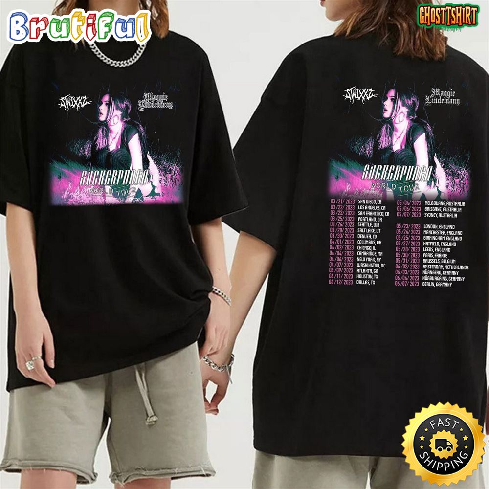 Maggie Lindemann Suckerpunch World Tour 2023 T shirt