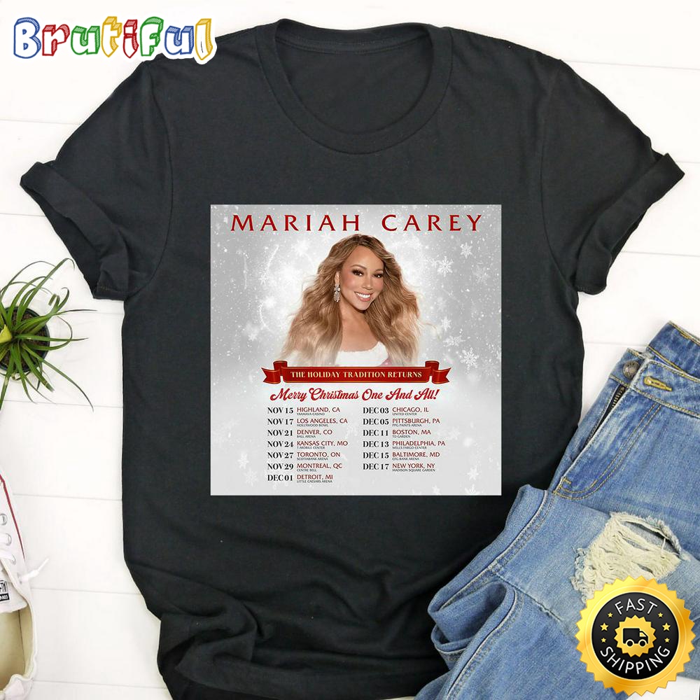 Mariah Carey The Holiday Tradition Returns Tour 2023 T Shirt iamwcl.jpg
