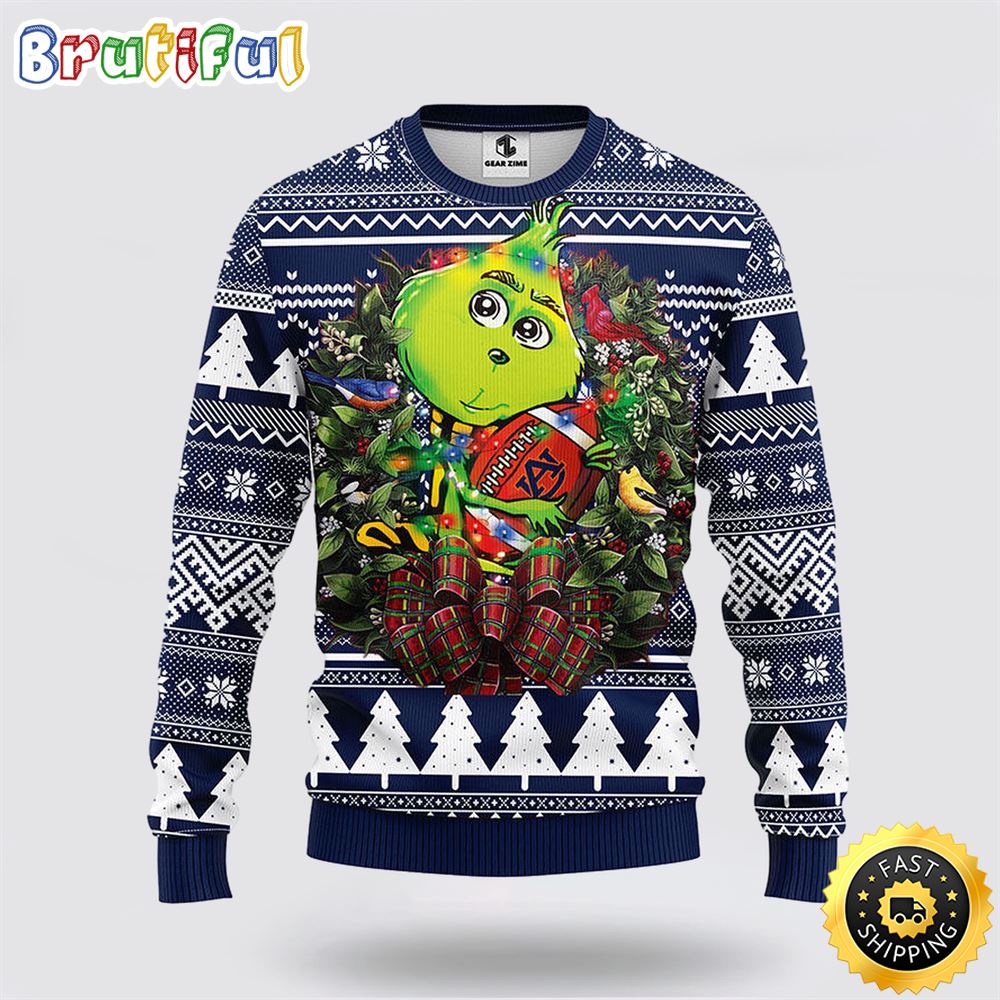 NCAA Auburn Tigers Ugly Sweater Grinch Hug Ugly Christmas Sweater yvwzza.jpg